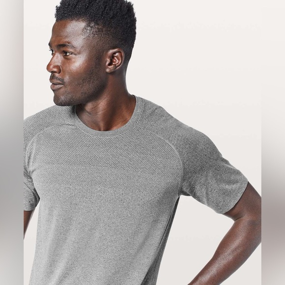 Lululemon Gray Metal Vent Tech Short Sleeve Shirt M - Picture 5 of 15